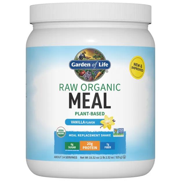 Raw Organic Meal, Vanilla - 484 grams